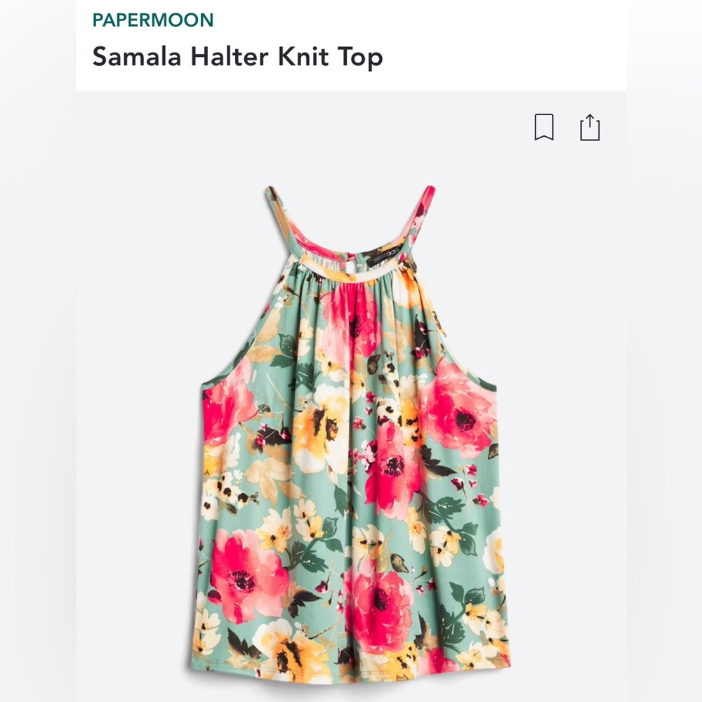 Papermoon Samala Halter Knit Top
